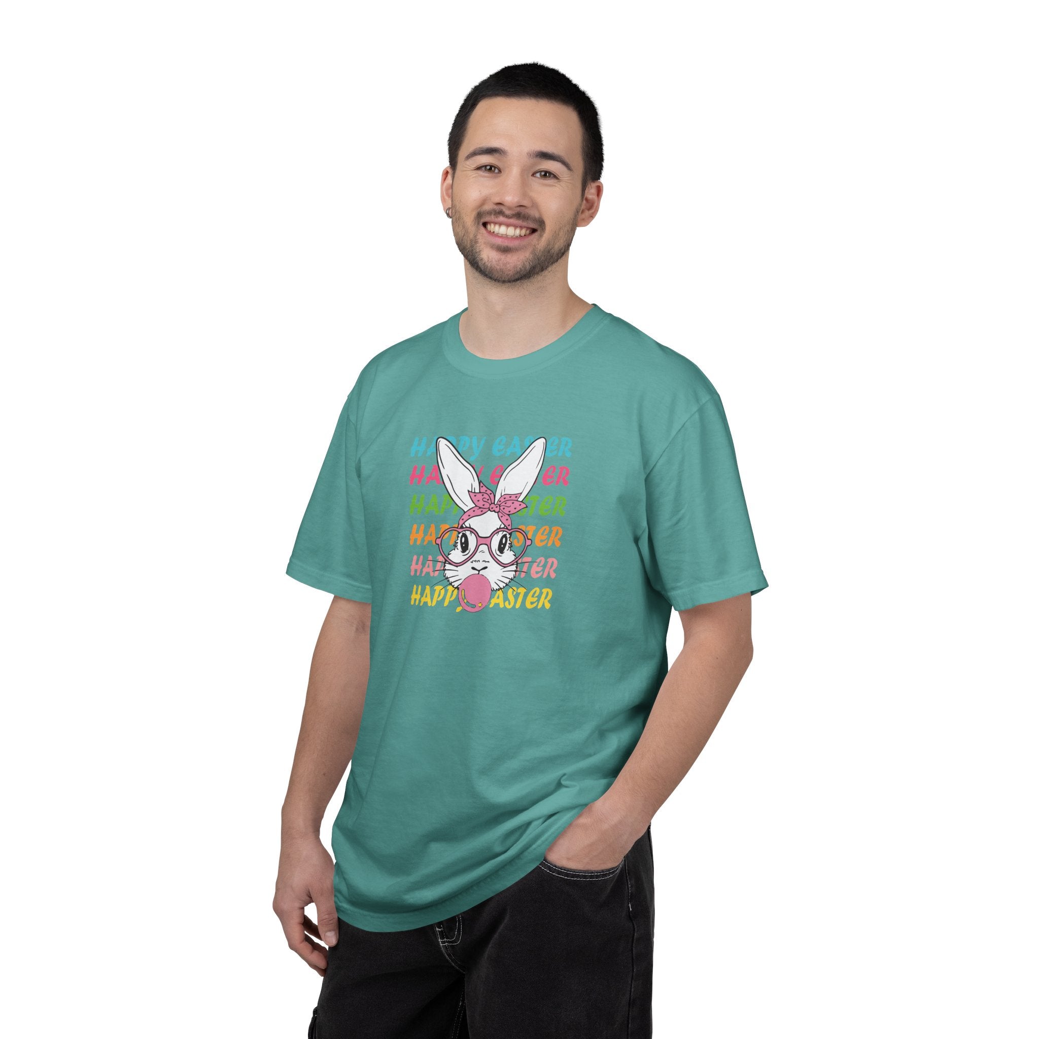 Easter Bunny Glasses T-Shirt — Happy Easter Pastel Graphic Tee