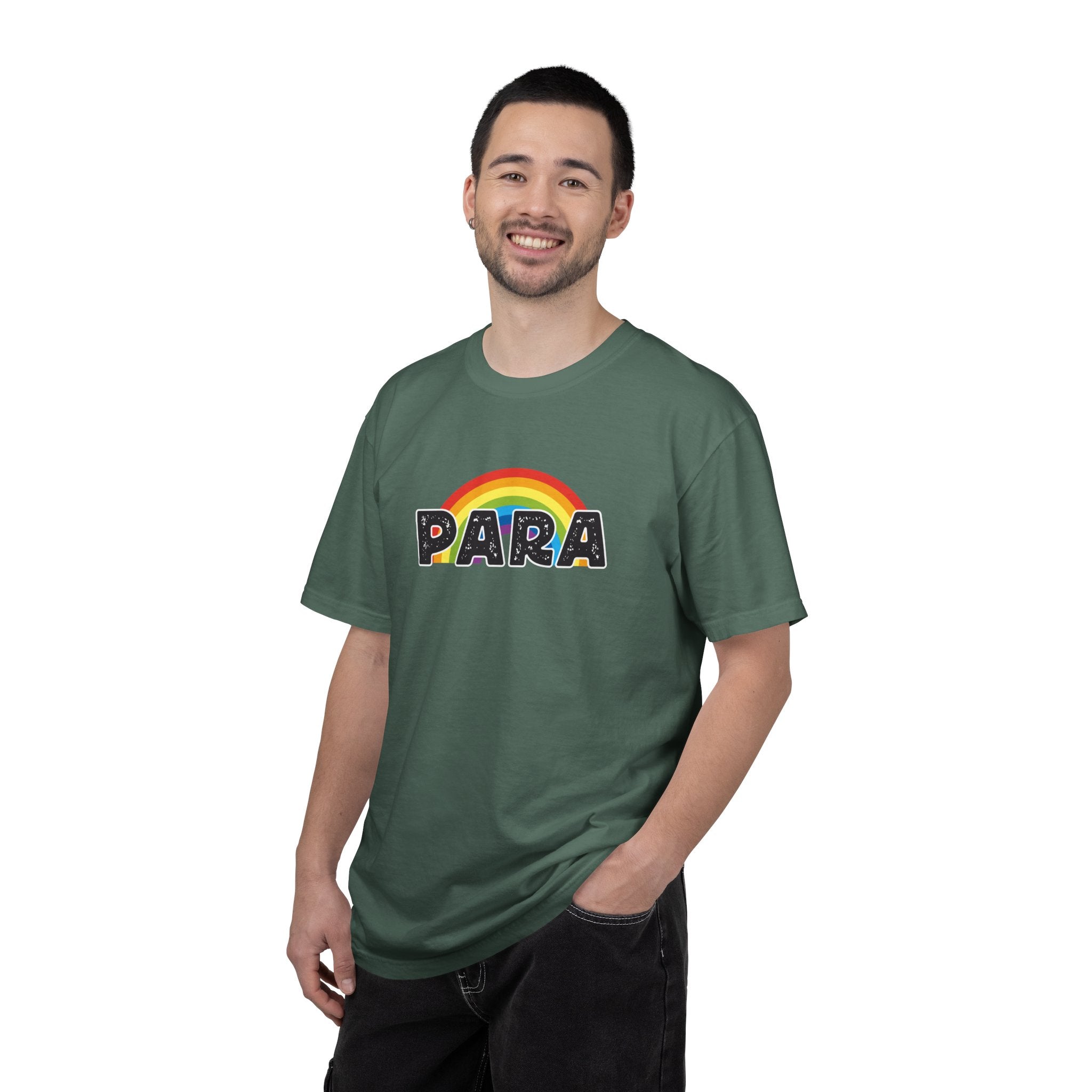 PARA Rainbow Graphic T-Shirt – Colorful Pride-Inspired Lettering