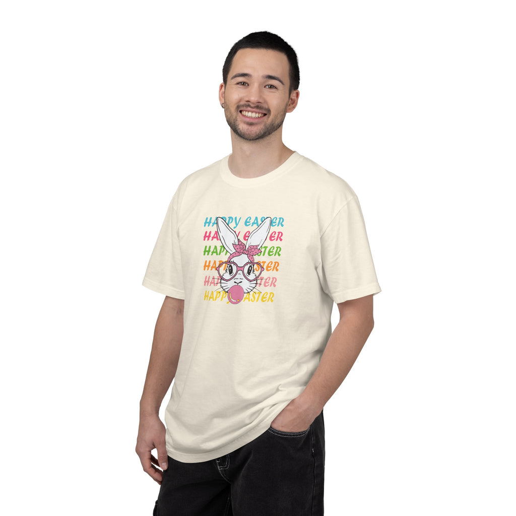 Easter Bunny Glasses T-Shirt — Happy Easter Pastel Graphic Tee