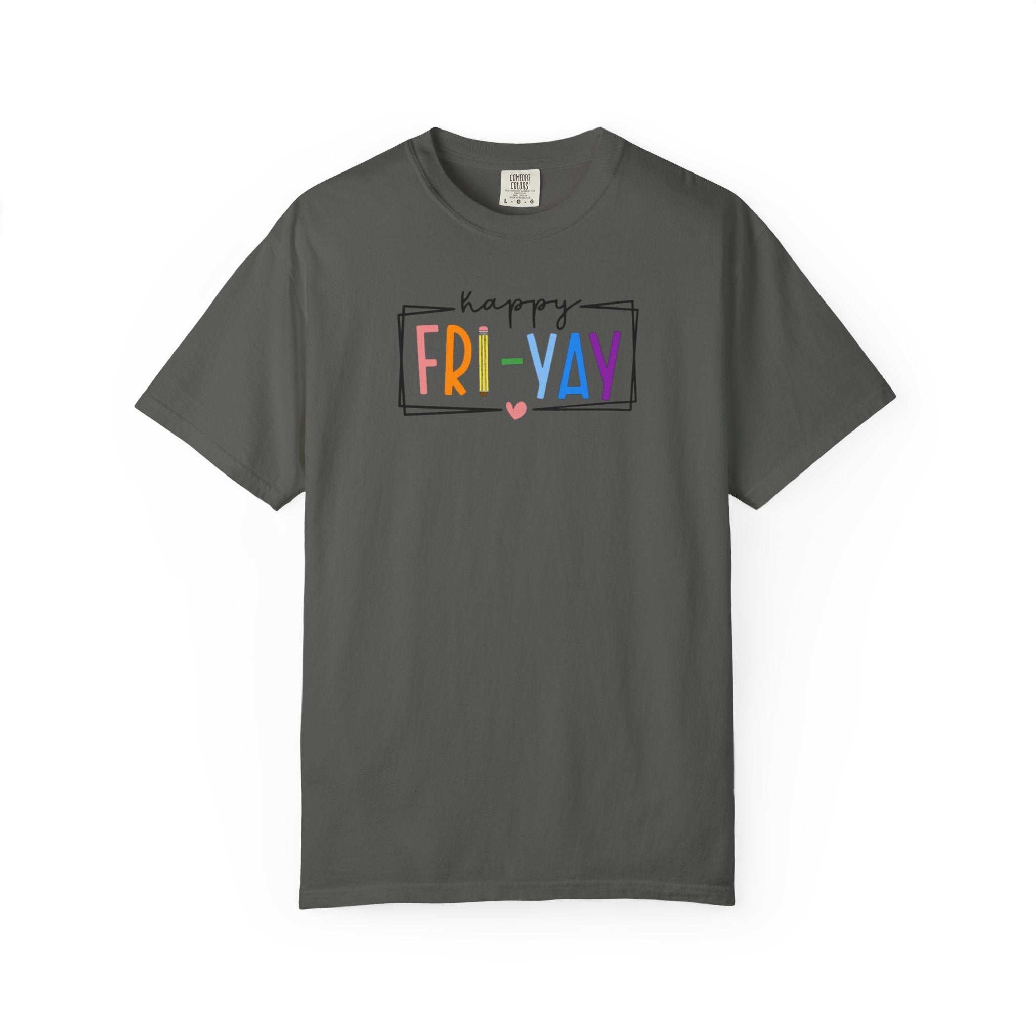Fri-Yay T-Shirt — Colorful ‘Happy FRI-YAY’ Casual Tee