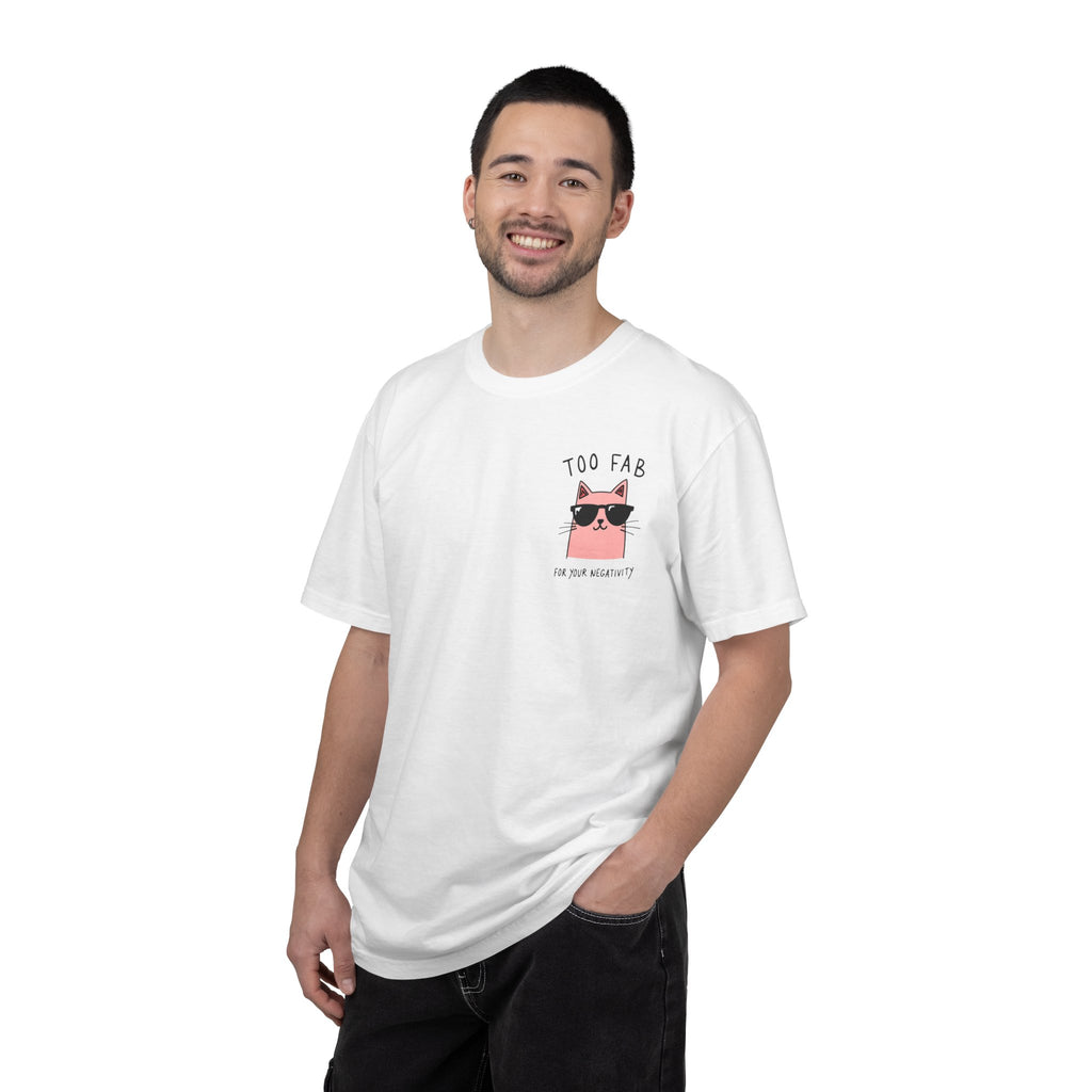 Too Fab Cat T-Shirt — Cute Pink Cat Sunglasses Tee
