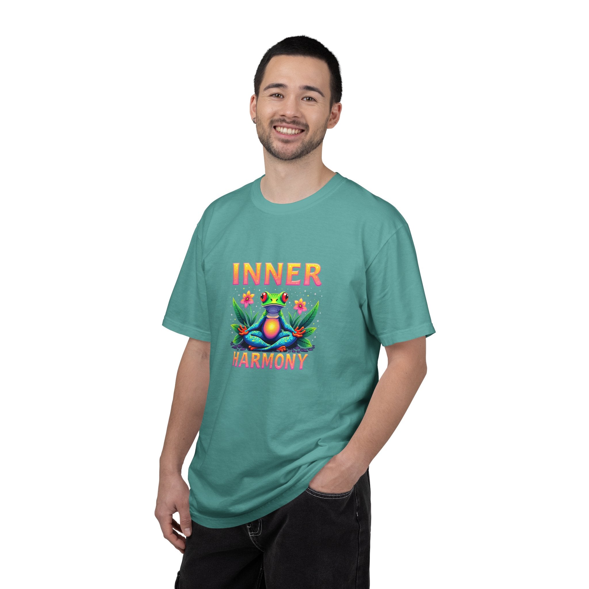 Inner Harmony Frog T-Shirt – Meditation Yoga Graphic Tee