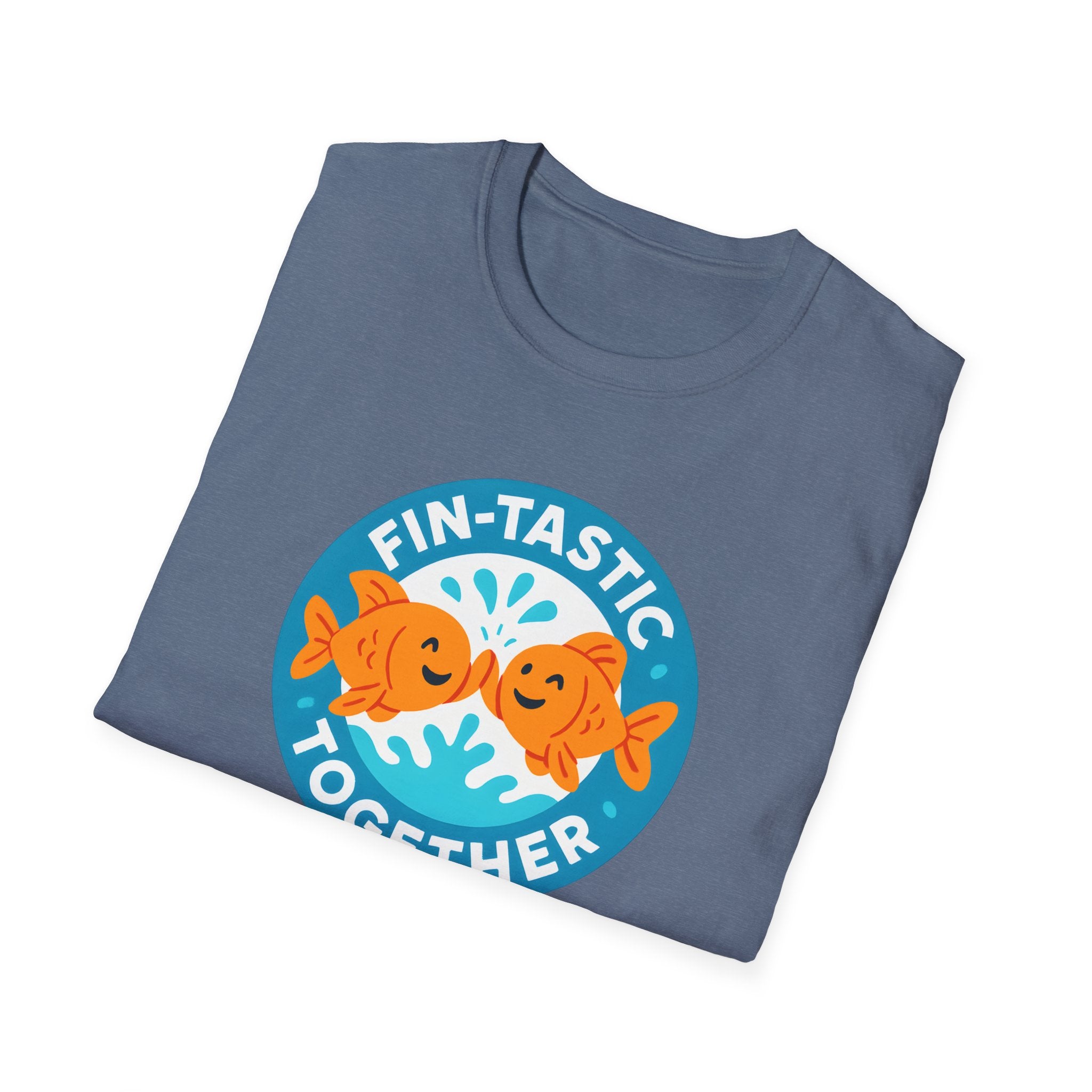 T-Shirt — "Fin-Tastic Together" Cute Goldfish Couple Graphic Tee