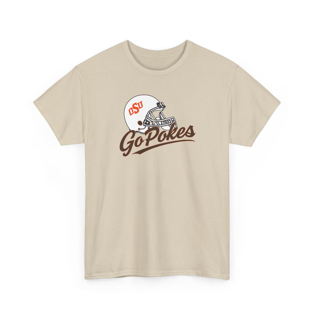 Go Pokes Tee — OSU Football Helmet Vintage Logo T-Shirt