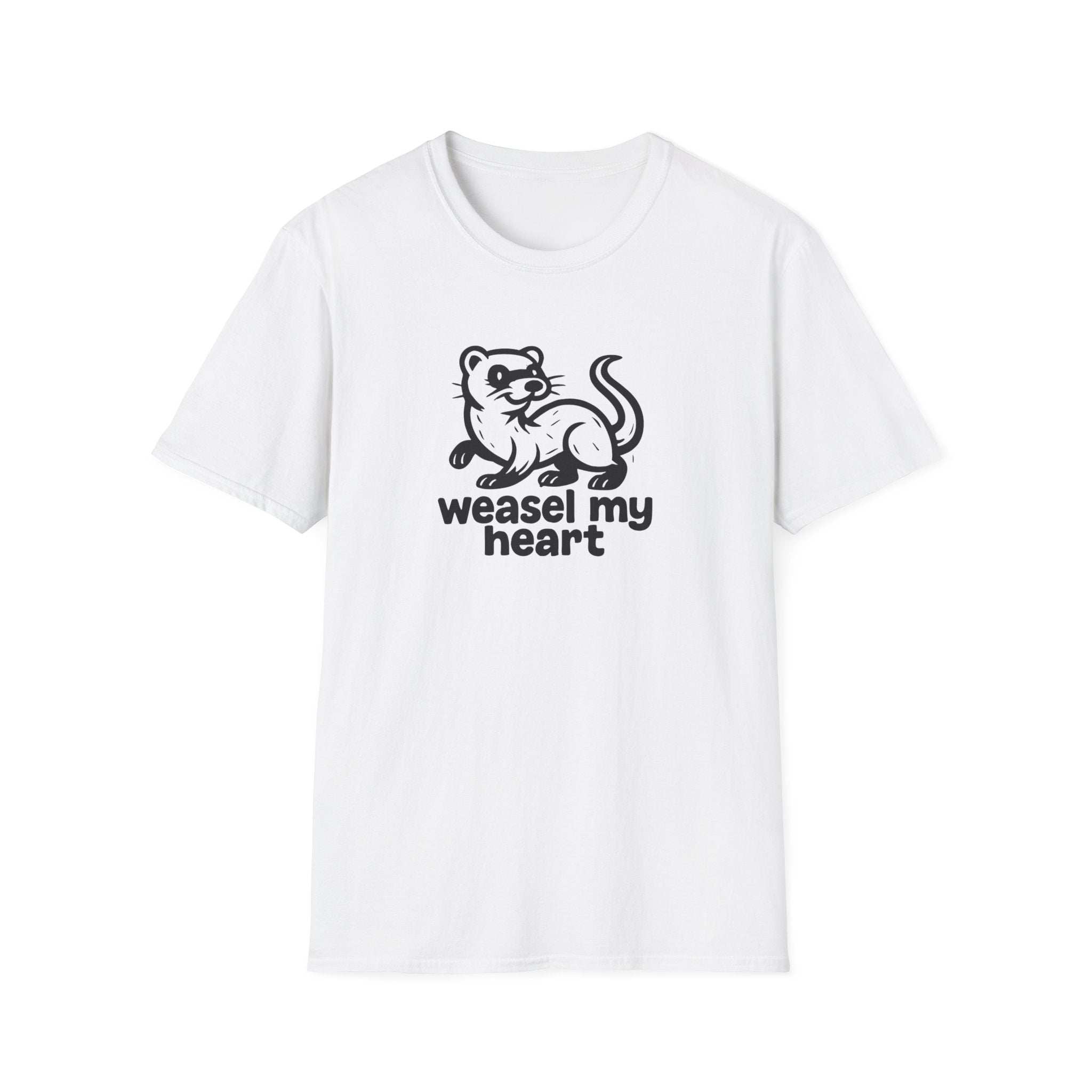 Weasel My Heart T-Shirt — Cute Weasel Illustration Tee