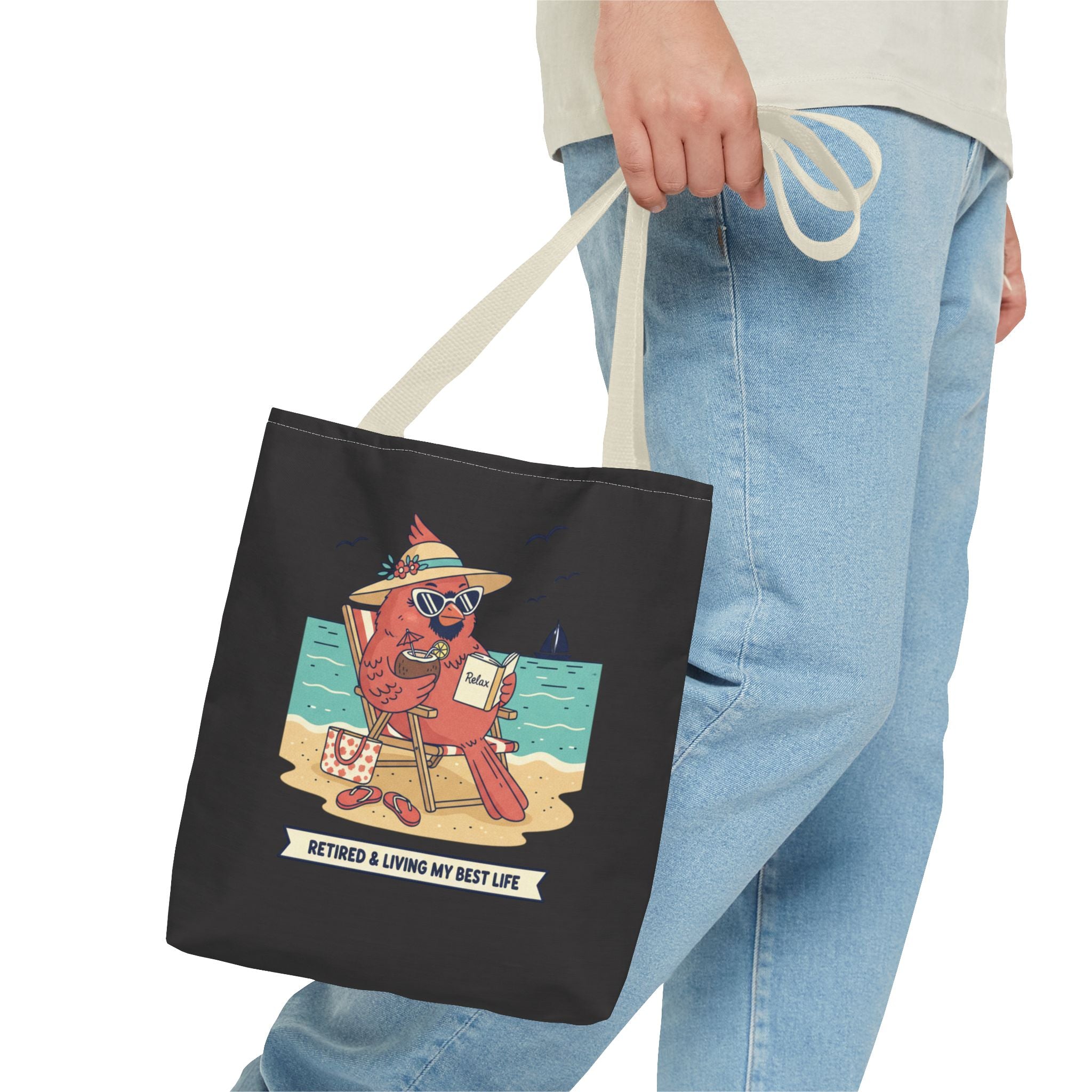 Retired and Living My Best Life Tote Bag