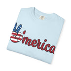 'Merica Peace Sign T-Shirt — Patriotic USA Flag Graphic Tee for 4th of July