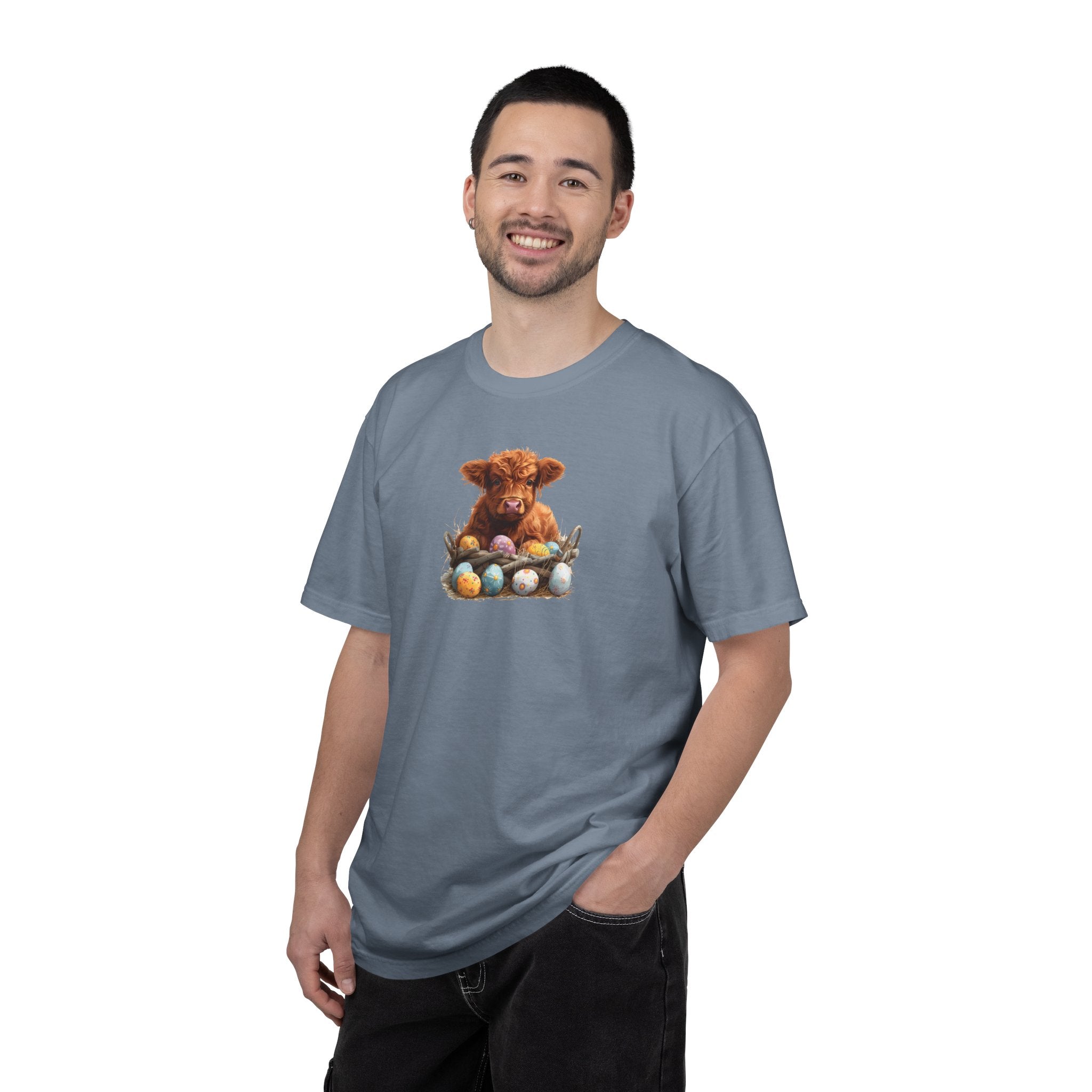 Highland Calf with Easter Eggs T-Shirt