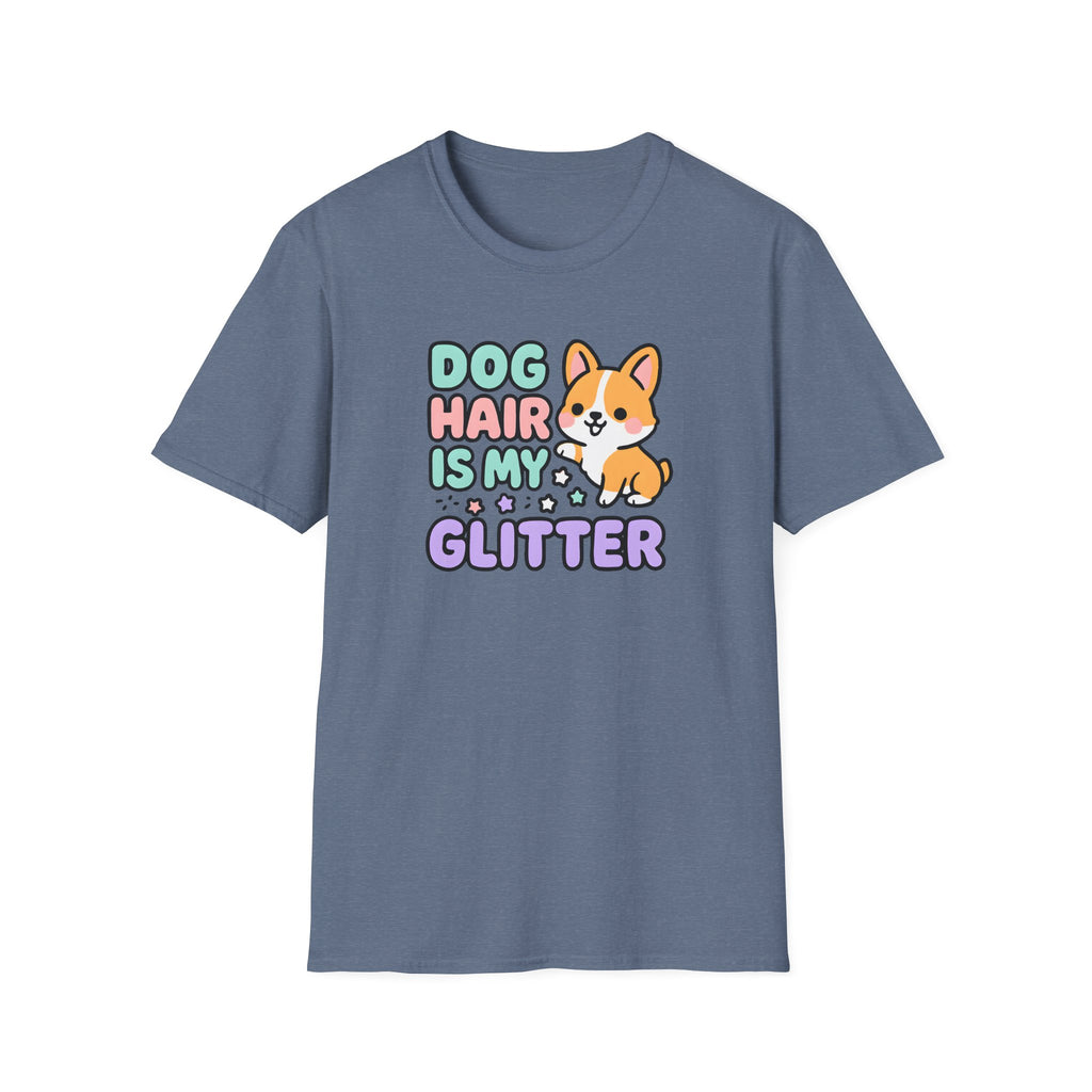 Dog Hair Is My Glitter T-Shirt — Cute Corgi Pet Lover Tee