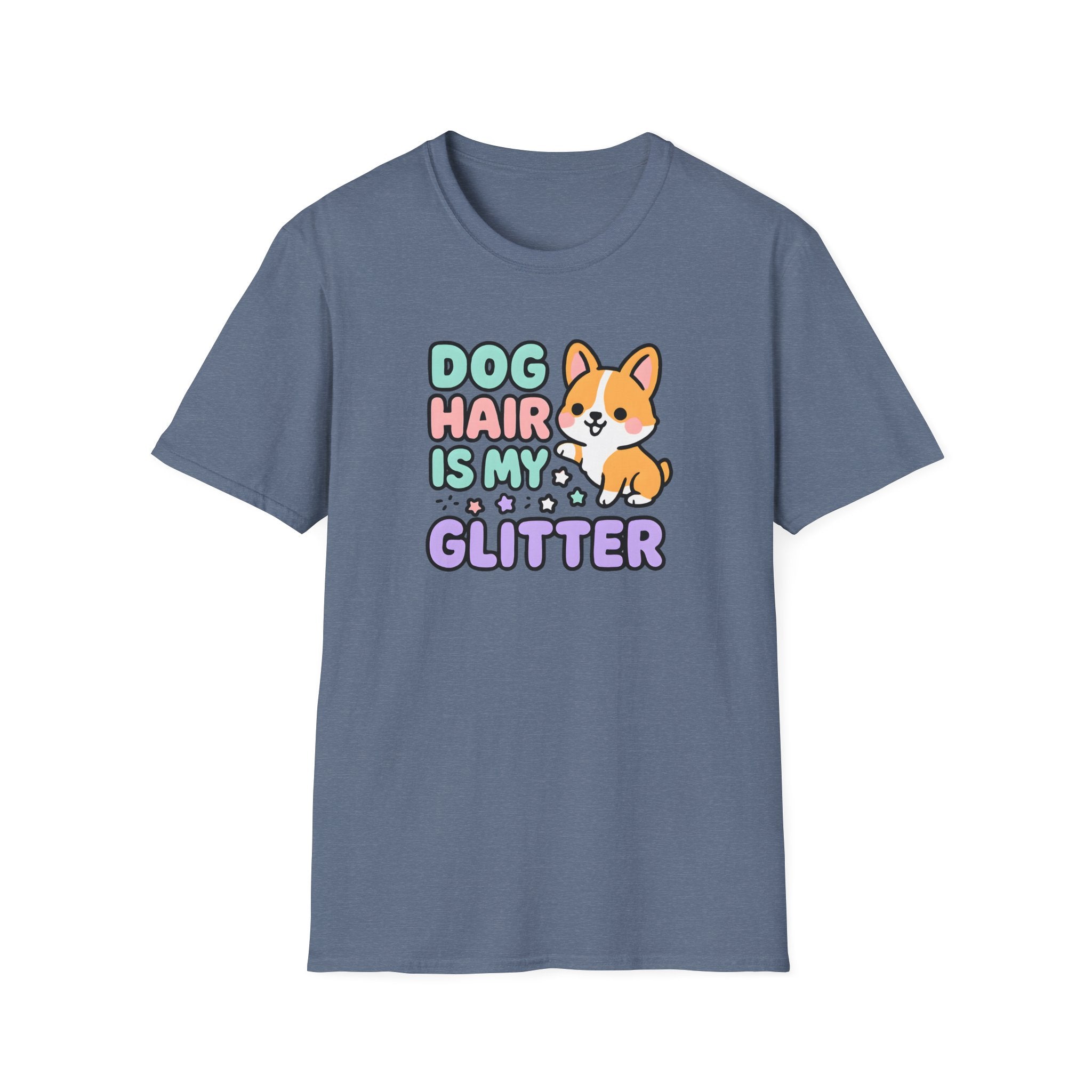 Dog Hair Is My Glitter T-Shirt — Cute Corgi Pet Lover Tee