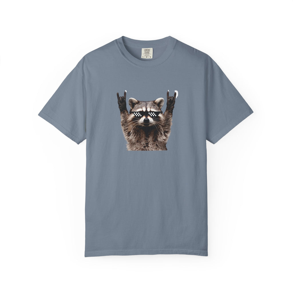 Rock On Raccoon T-Shirt — Cool Sunglasses Graphic Tee