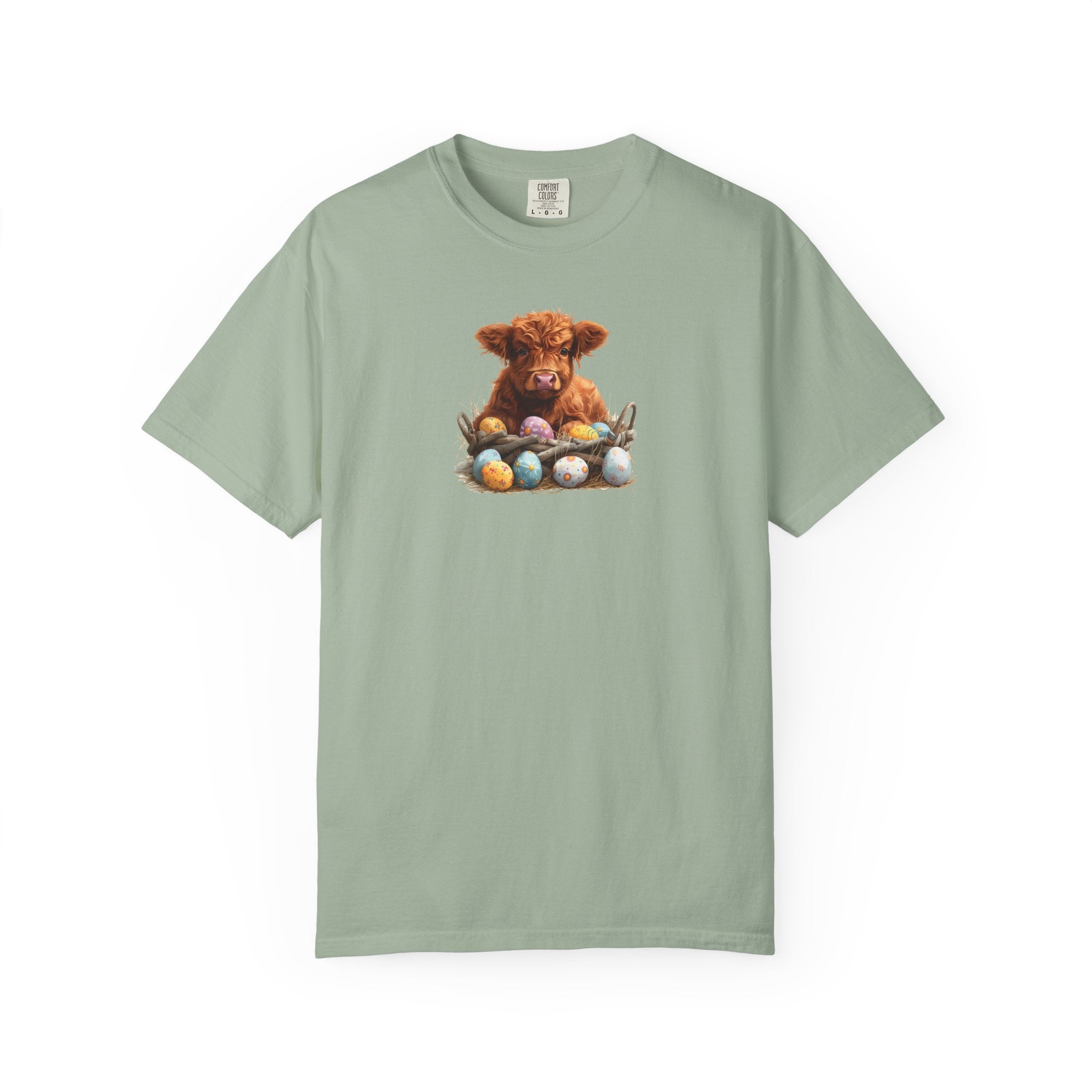 Highland Calf with Easter Eggs T-Shirt