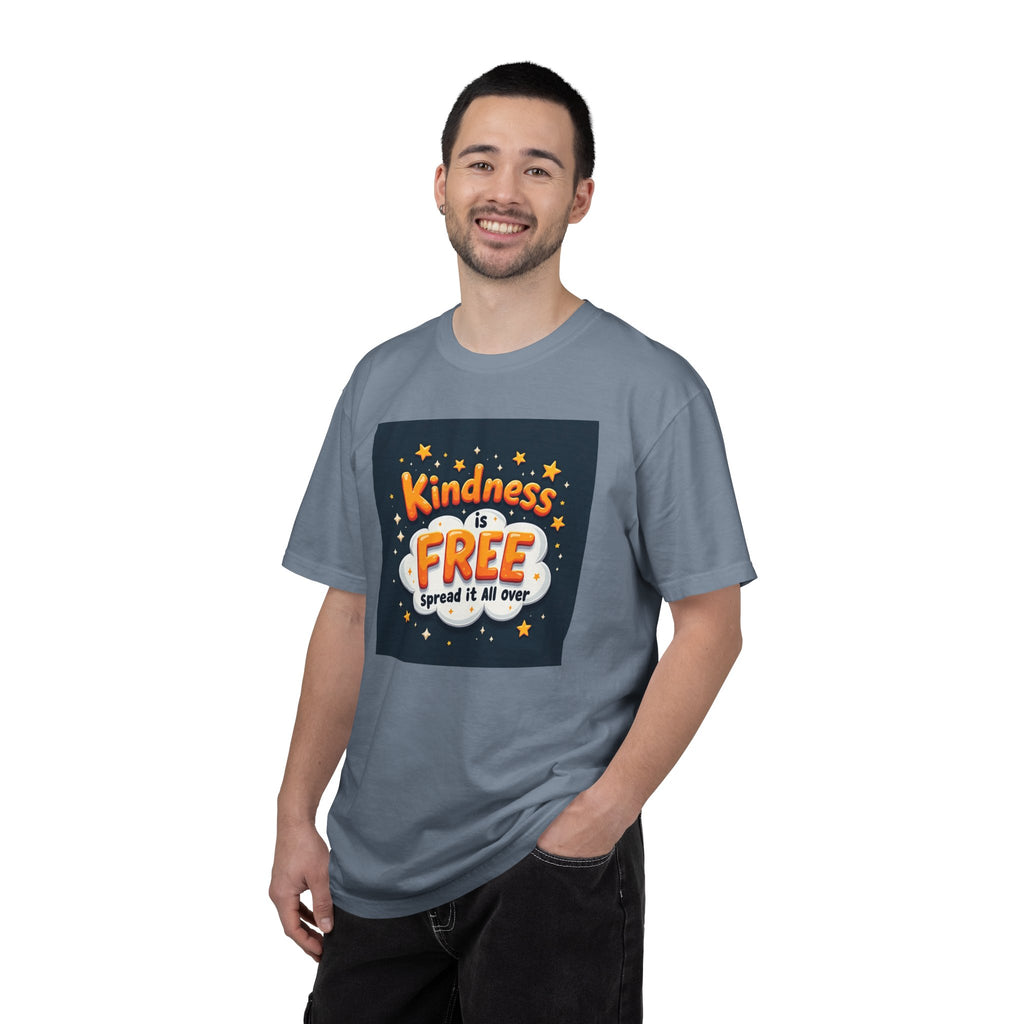 Kindness Is Free T-Shirt — 'Spread It All Over' Positive Graphic Tee