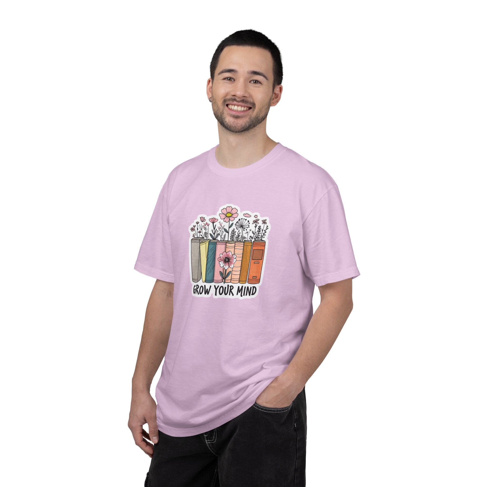 Grow Your Mind Book Stack T-Shirt