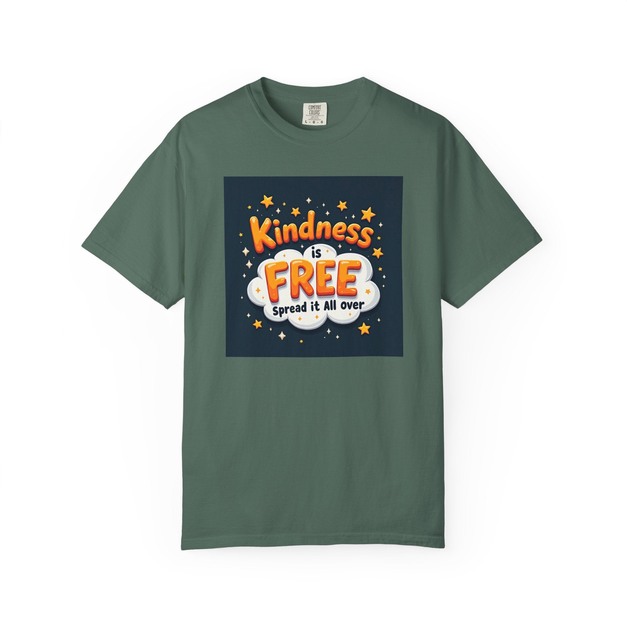 Kindness Is Free T-Shirt — 'Spread It All Over' Positive Graphic Tee