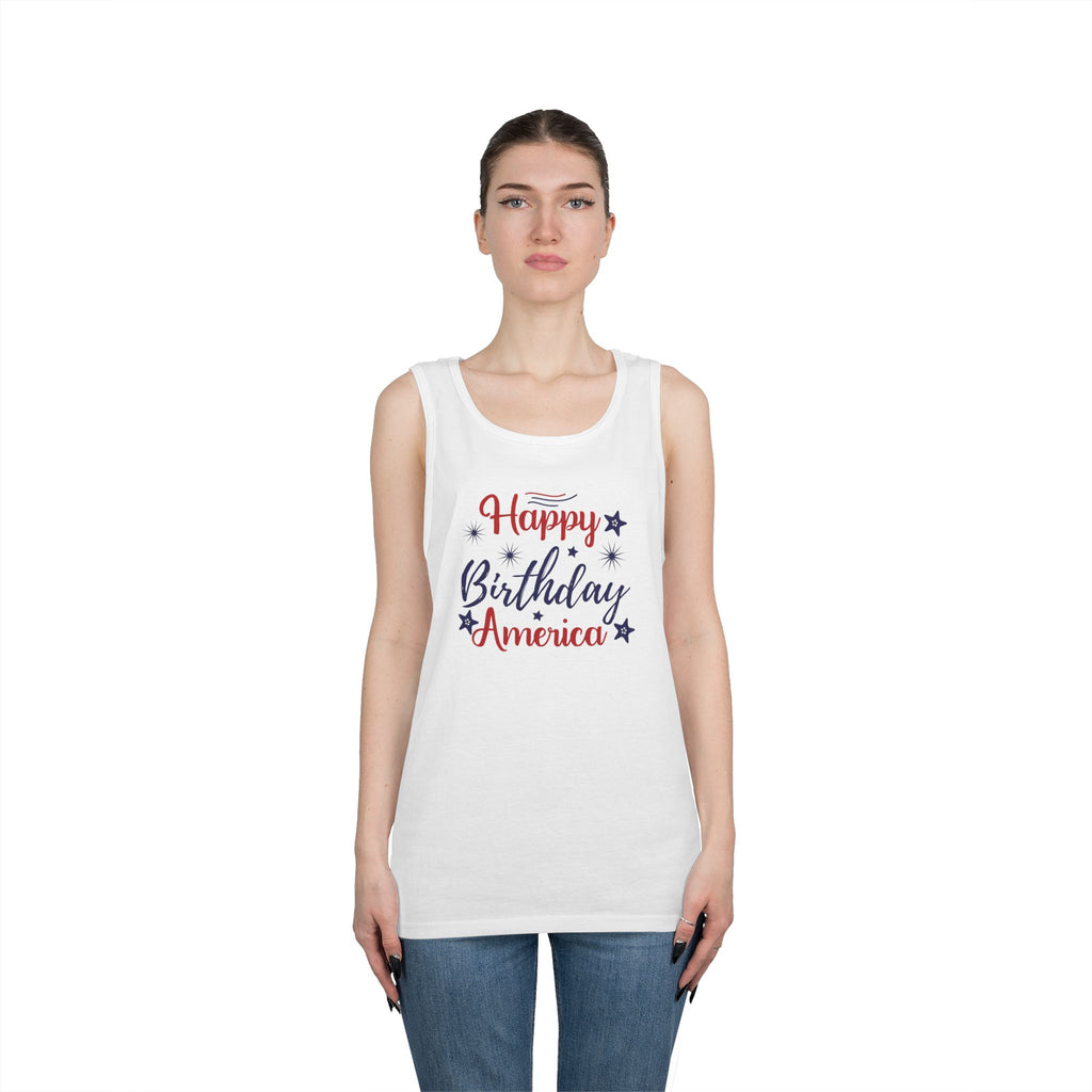Patriotic "Happy Birthday America" Tank