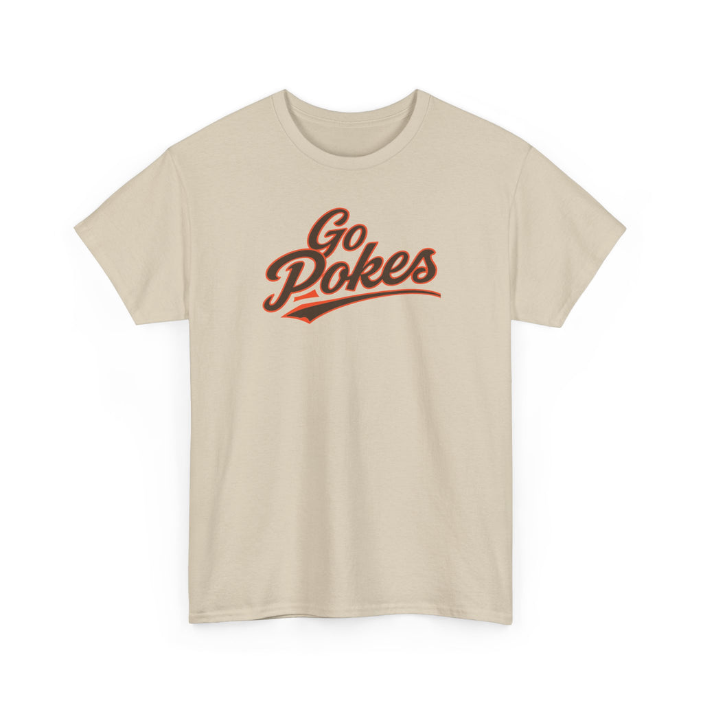 Go Pokes T-Shirt — Retro Script Fan Tee