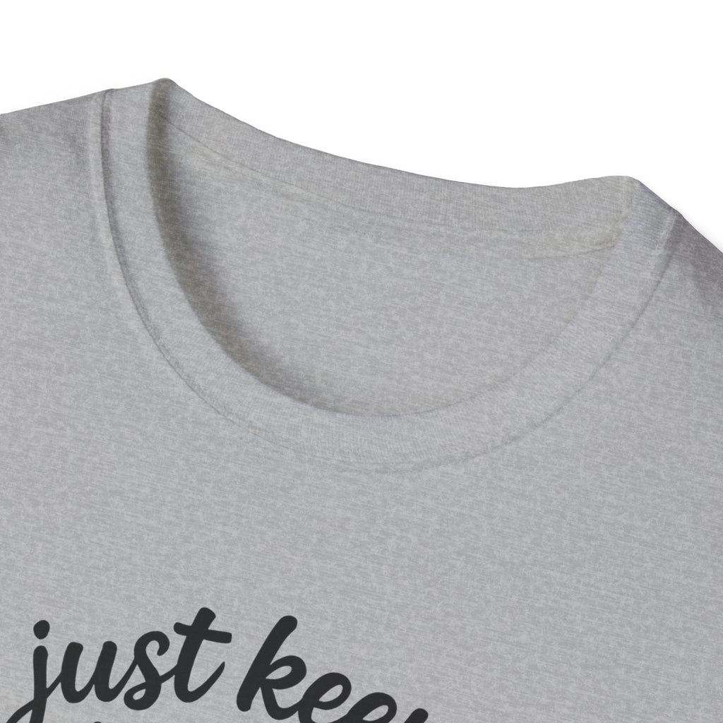 Just Keep Swimming Fish T-Shirt — Colorful Motivational Ocean Tee
