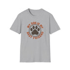 Dog Lover T‑Shirt — "My Dog Is My Best Friend" Paw Print Tee