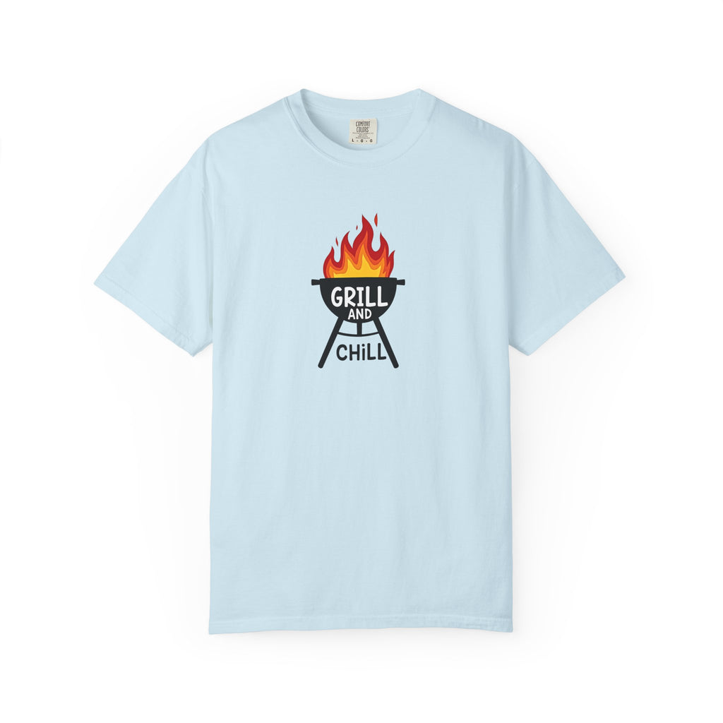 Grill and Chill T-Shirt — BBQ Graphic Tee for Grill Lovers