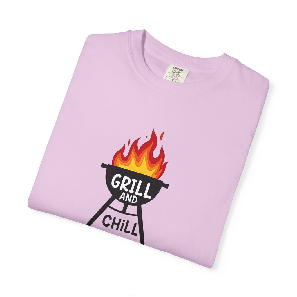 Grill and Chill T-Shirt — BBQ Graphic Tee for Grill Lovers